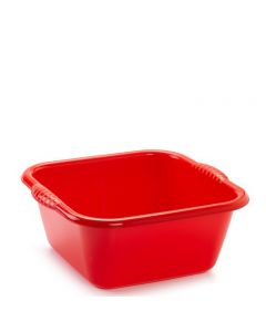 Plastic Forte, Square Wash Tub - 20l  - Red