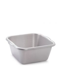 Plastic Forte, Square Wash Tub - 20l  - Silver