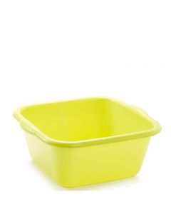 Plastic Forte, Square Wash Tub - 20l  - Yellow