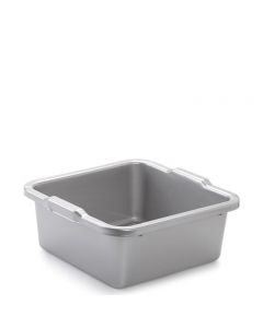 Plastic Forte, Square Wash Tub - 8l - Silver