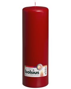 Bolsius, Bolsius Pillar Candle 250/80 Wine Red