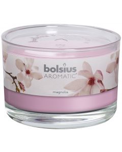 Bolsius, Bolsius Flat Glass 63/90 Magnolia