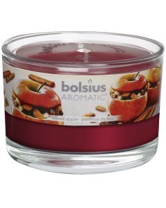 Bolsius, Bolsius Flat Glass 63/90 Baked Apple