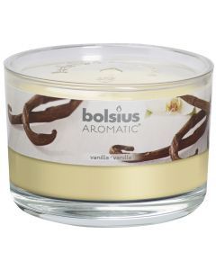 Bolsius, Bolsius Flat Glass 63/90 Vanilla