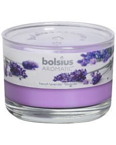Bolsius, Bolsius Flat Glass 63/90 French Lavender