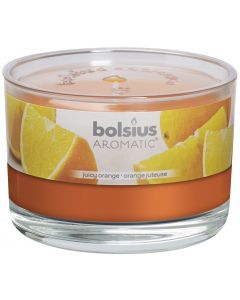 Bolsius, Bolsius Flat Glass 63/90 Juicy Orange