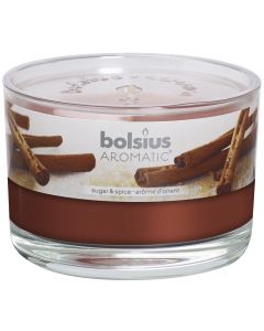 Bolsius, Bolsius Flat Glass 63/90 Sugar Spice