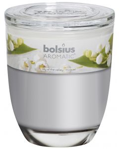 Bolsius, Bolsius Large Jar Oval 120/100 Lily Of The Valley