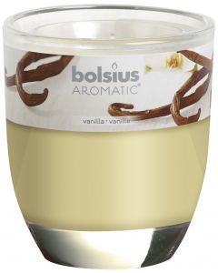 Bolsius, Bolsius Glass Oval 80/70 Vanilla