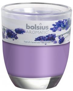 Bolsius, Bolsius Glass Oval 80/70 Lavender