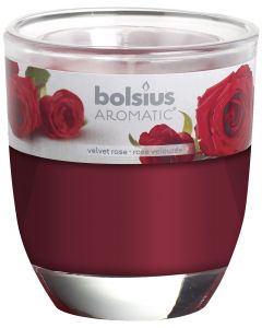 Bolsius, Bolsius Glass Oval 80/70 Velvet Rose