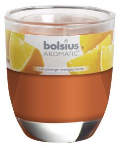 Bolsius, Bolsius Glass Oval 80/70 Juicy Orange