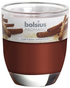 Bolsius, Bolsius Glass Oval 80/70 Sugar & Spice
