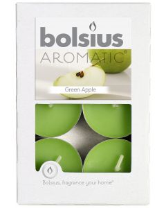 Bolsius, Bolsius Tealight Box 6 Pcs Green Apple