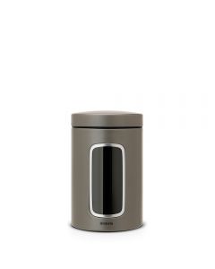 Brabantia, Window Canister, 1.4 Litre - Platinum