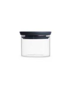 Brabantia, Stackable Glass Jar, 0.3 Litre - Dark Grey