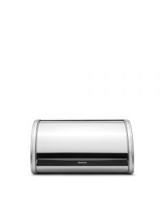 Brabantia, Roll Top Bread Bin, Medium - Matt Steel