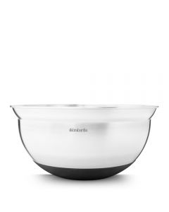 Brabantia, Mixing Bowl, 3.0 Litre - Matt Steel / Black