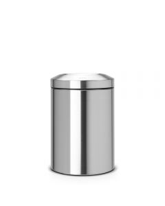 Brabantia, Flame Guard Waste Paper Bin, 15 Litre - Matt Steel