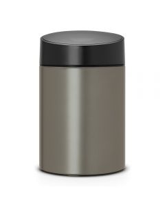 Brabantia, Slide Bin, 5 Litre, Plastic Inner Bucket - Platinu