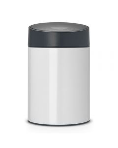 Brabantia, Slide Bin, 5 Litre, Plastic Inner Bucket - White