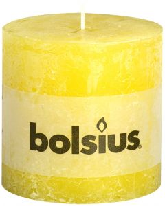 Bolsius, Bolsius Xxl Rustic Pillar Candle 100/100 Sunshine