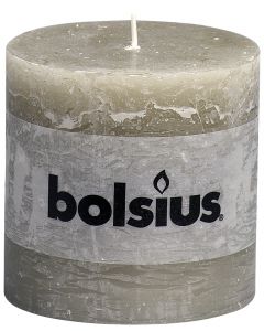 Bolsius, Bolsius Xxl Rustic Pillar Candle 100/100 Slate