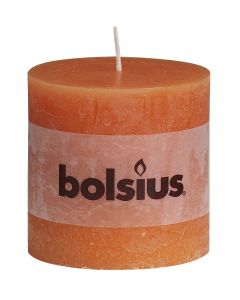 Bolsius, Bolsius Xxl Rustic Pillar Candle 100/100 Orange