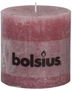 Bolsius, Bolsius Xxl Rustic Pillar Candle 100/100 Old Pink