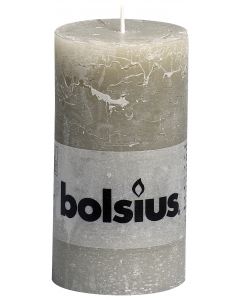 Bolsius, Bolsius Rustic Pillar Candle 130/68 Slate