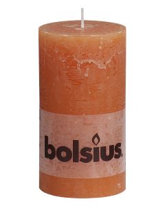 Bolsius, Bolsius Rustic Pillar Candle 130/68  Orange