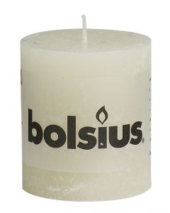 Bolsius, Bolsius Rustic Pillar Candle 80/68 Ivory
