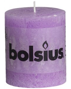 Bolsius, Bolsius Rustic Pillar Candle 80/68 Lilac