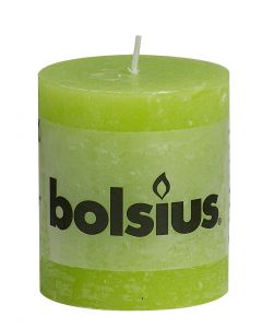 Bolsius, Bolsius Rustic Pillar Candle 80/68 Lime