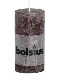 Bolsius, Bolsius Rustic Pillar Candle 100/50 Chocolate Brow