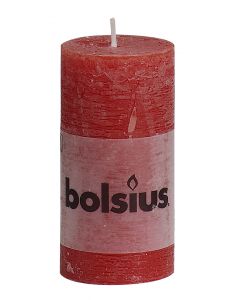 Bolsius, Bolsius Rustic Pillar Candle 100/50 Red