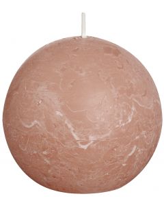 Bolsius, Bolsius Rustic Ball Candle 80 Mm Gentle Pink