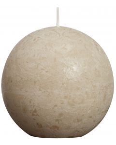 Bolsius, Bolsius Rustic Ball Candle 80 Mm Pastel Beige