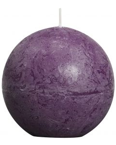 Bolsius, Bolsius Rustic Ball Candle 80 Mm Purple