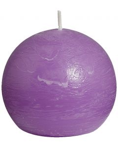 Bolsius, Bolsius Rustic Ball Candle 80 Mm Lilac