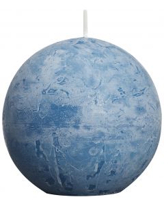 Bolsius, Bolsius Rustic Ball Candle 80 Mm Sea Blue