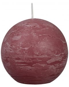 Bolsius, Bolsius Rustic Ball Candle 80 Mm Old Pink