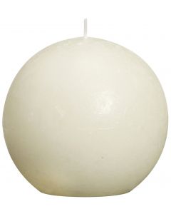 Bolsius, Bolsius Rustic Ball Candle 100 Mm Ivory