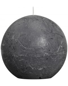 Bolsius, Bolsius Rustic Ball Candle 100 Mm Anthracite