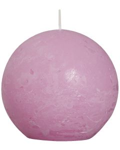 Bolsius, Bolsius Rustic Ball Candle 100 Mm Pink