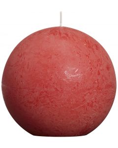 Bolsius, Bolsius Rustic Ball Candle 100 Mm Red