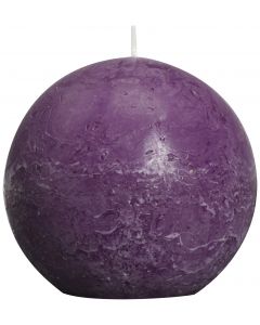 Bolsius, Bolsius Rustic Ball Candle 100 Mm Purple