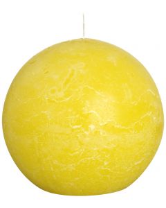 Bolsius, Bolsius Rustic Ball Candle 145 Mm Sunshine Yellow