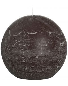 Bolsius, Bolsius Rustic Ball Candle 145 Mm Chocolate Brown