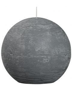 Bolsius, Bolsius Rustic Ball Candle 145 Mm Light Grey